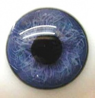 Baby Blue Blown Glasseyes 12mm